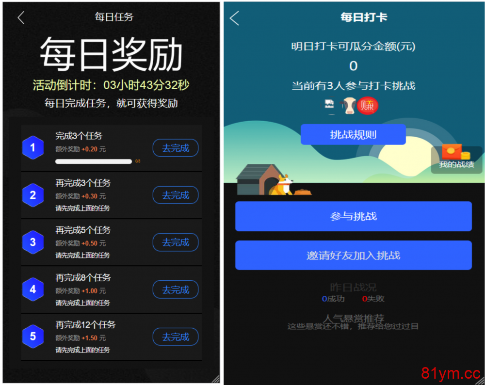 【已测试】全新UI众人帮任务帮PHP源码 悬赏任务抖音快手头条点赞源码 带三级分销可封装小程序 【已测试】全新UI众人帮任务帮PHP源码 悬赏任务抖音快手头条点赞源码 带三级分销可封装小程序