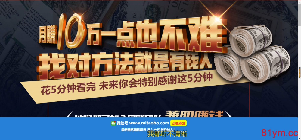 推荐 大气的引流单页